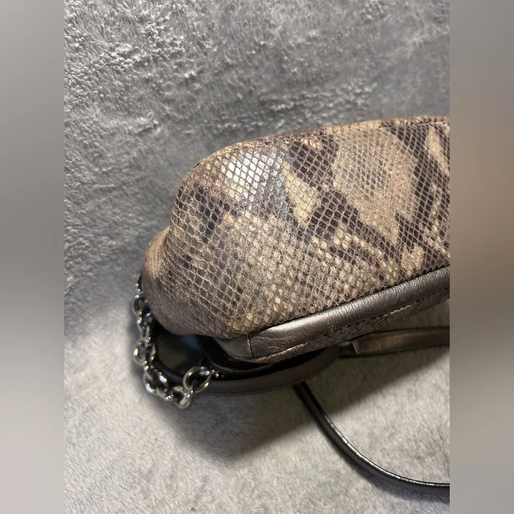 Coach Campbell Exotic Leather Python Crossbody Bag - Picture 11 of 14